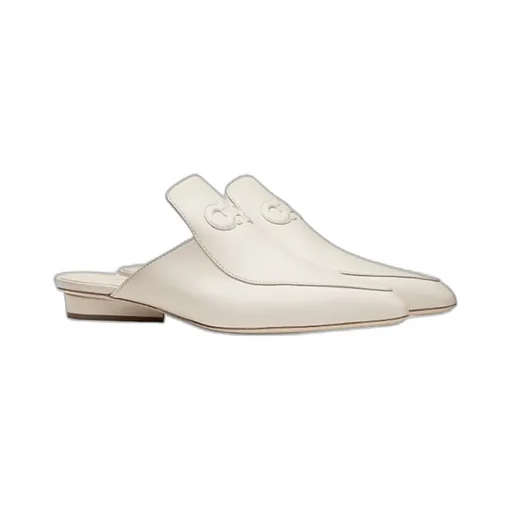 Logo Flat-Soled Muller Shoes