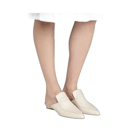 Logo Flat-Soled Muller Shoes
