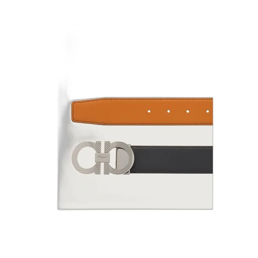 Reversible Gancini Buckle Belt