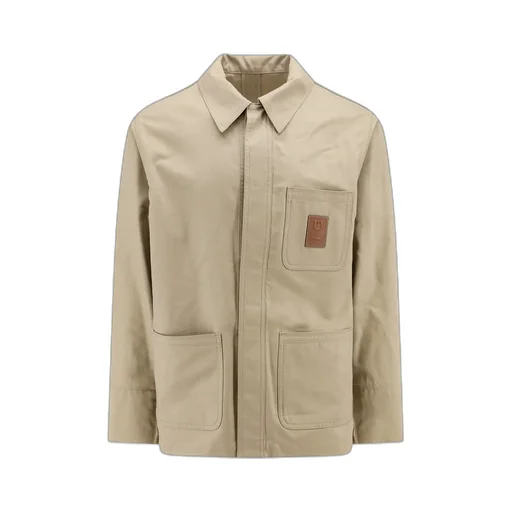 Logo Patch Long-Sleeved Jacket
