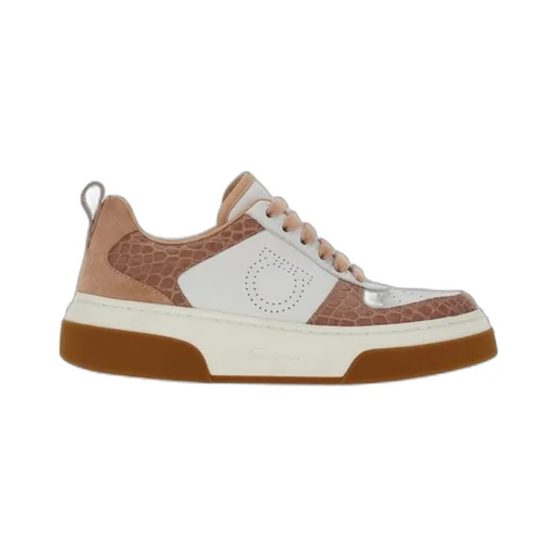 Colourblock Lace-Up Sneakers