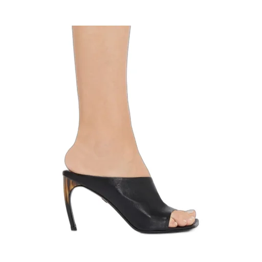 Curved Open-Toe Mules