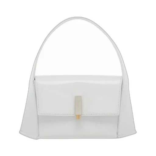 Logo Detailed Foldover Top Tote Bag