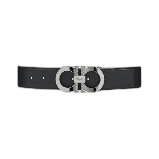 Reversible Gancini Buckle Belt