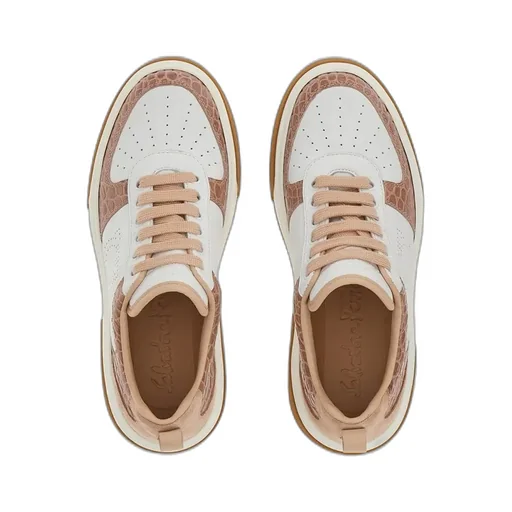 Colourblock Lace-Up Sneakers