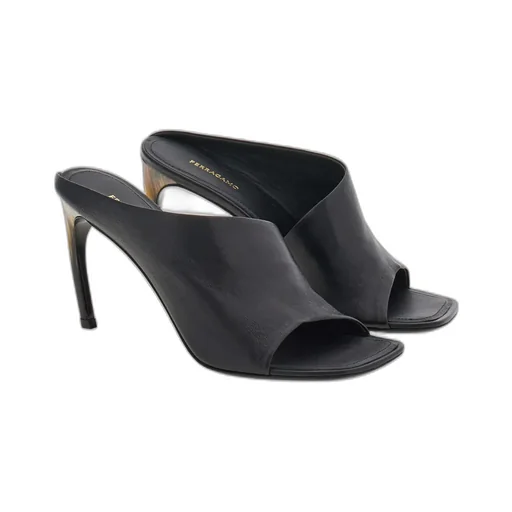 Curved Open-Toe Mules