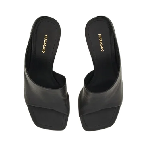 Curved Open-Toe Mules