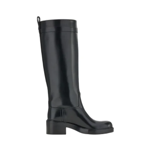 Gancini Round-Toe Knee Boots