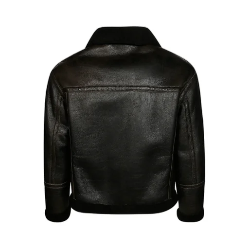 Zippered Leather Jacket