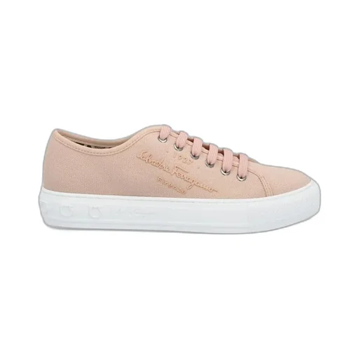 Logo Embossed Lace-Up Sneakers