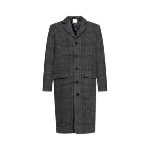 Checked Wool Coat