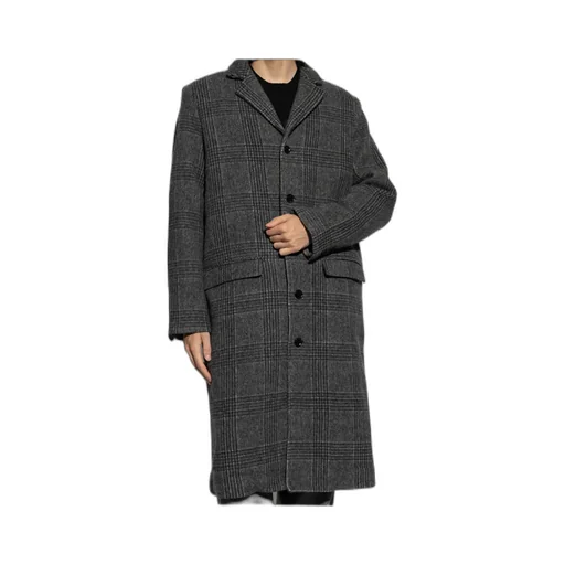 Checked Wool Coat