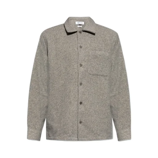 Button-Fastening Overshirt