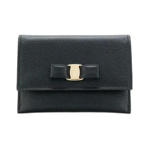 Logo-Plaque Leather Cardholder