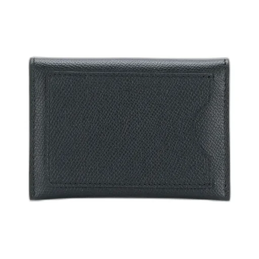 Logo-Plaque Leather Cardholder
