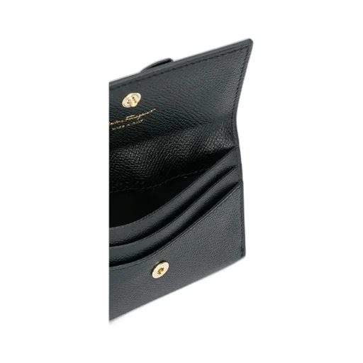 Logo-Plaque Leather Cardholder