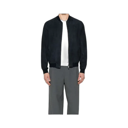 Suede Bomber Jacket
