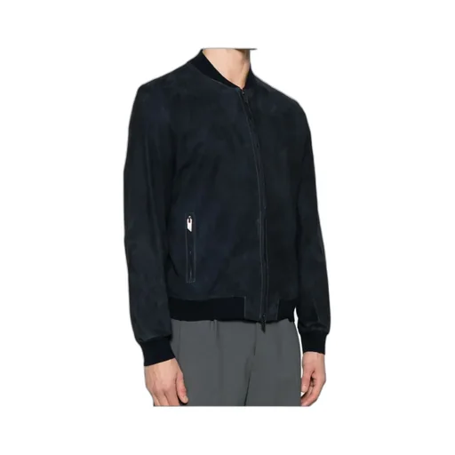 Suede Bomber Jacket