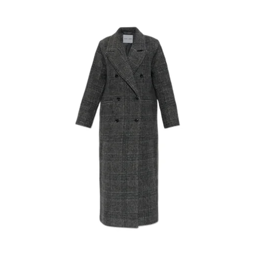 Sajilla Double-Breasted Checked Coat