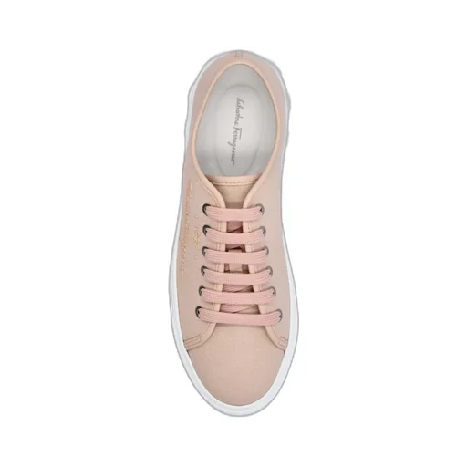 Logo Embossed Lace-Up Sneakers
