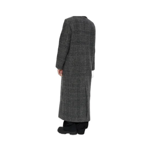 Sajilla Double-Breasted Checked Coat