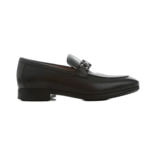 Gancini-Trim Leather Moccasins