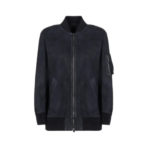 Suede Bomber Jacket