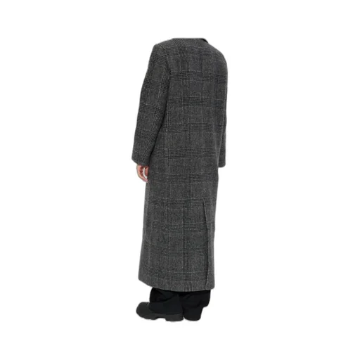 Plaid Double-Breasted Coat