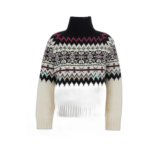 Intarsia Turtleneck Sweater