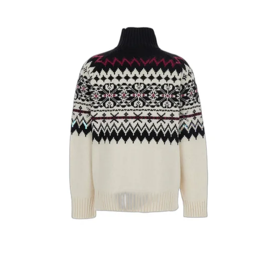 Intarsia Turtleneck Sweater