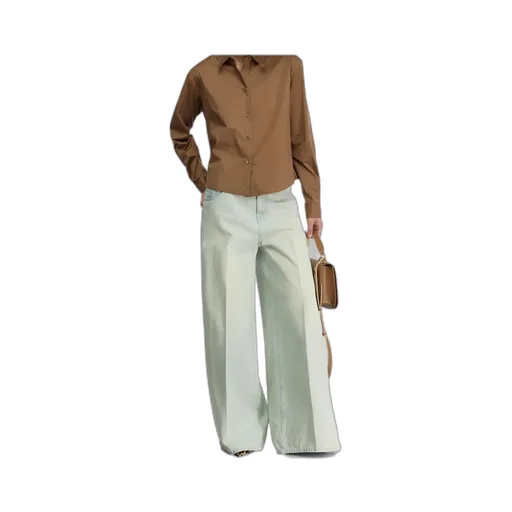Pleated Poplin Shirt