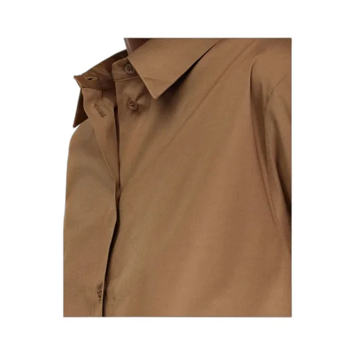 Pleated Poplin Shirt