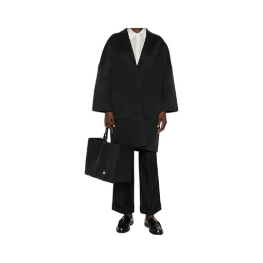 Patch-Pocket Wool Coat