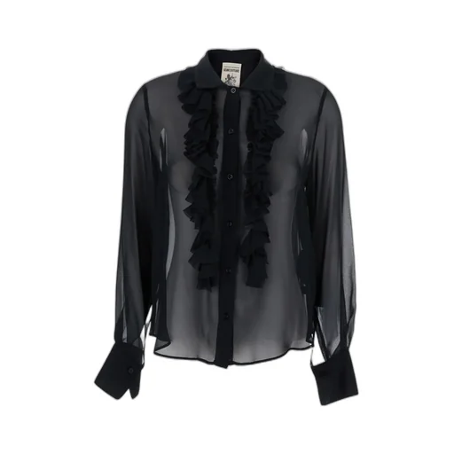 Ruched Sheer Blouse