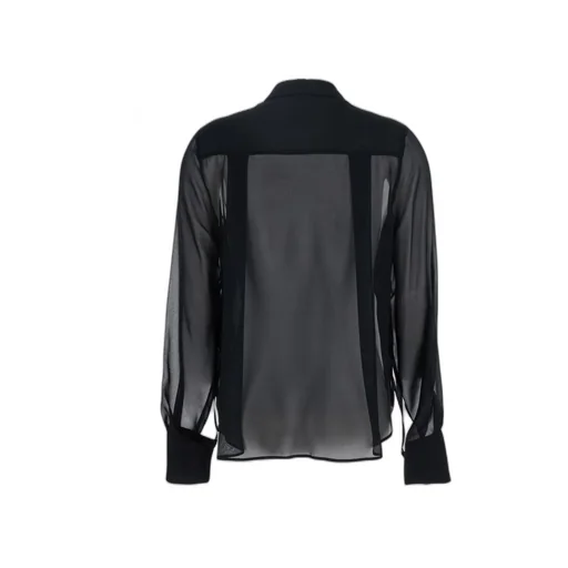 Ruched Sheer Blouse