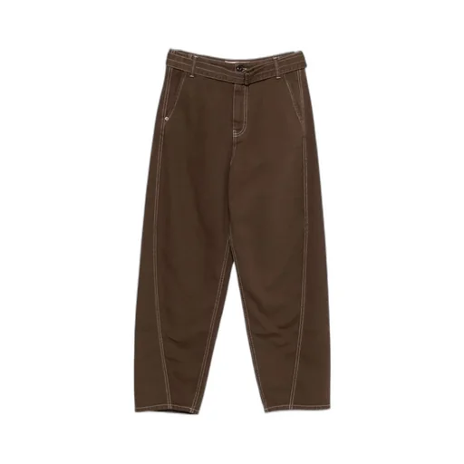 Denim Trousers With Belt Loops