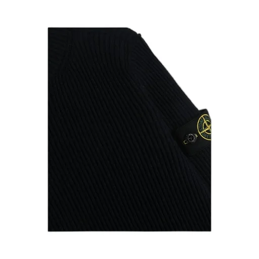 Logo-Patch Ribbed-Knit Jumper