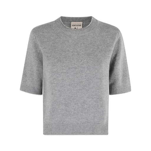 Crew Neck Ribbed Sweater