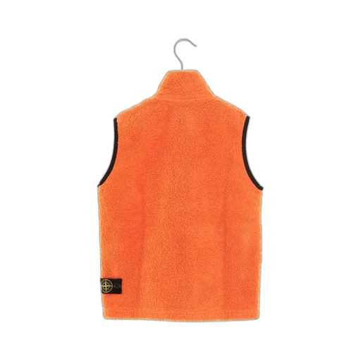 Fleece-Texture Zipped-Up Gilet