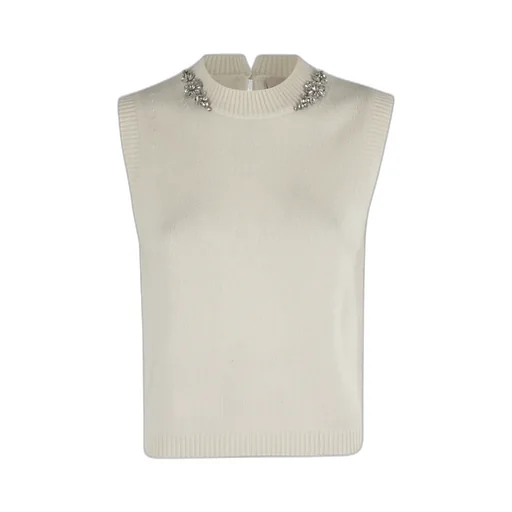 Rhinestone Knitted Vest