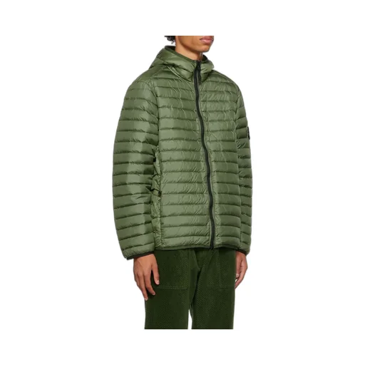 Compass-Patch Puffer Jacket