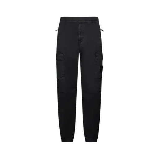 Logo Patch Tapered Cargo Trousers