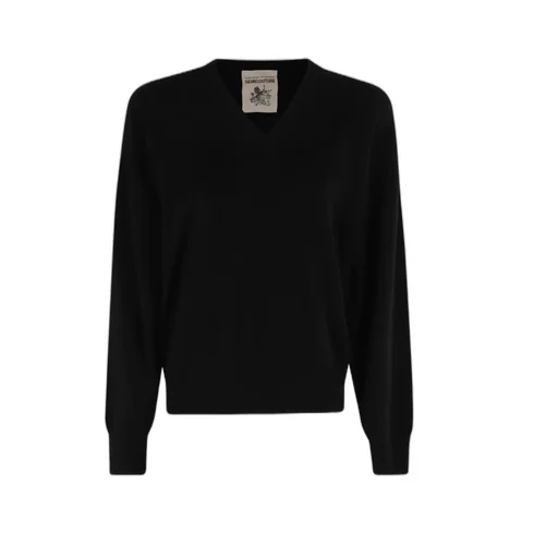 V-Neck Long-Sleeved Sweater