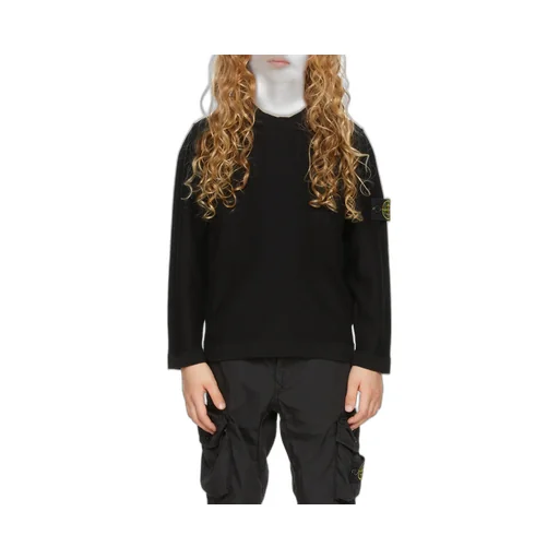 Compass-Motif Cotton Jumper