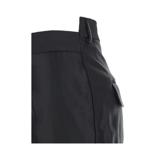 Belted Wool-Blend Pants