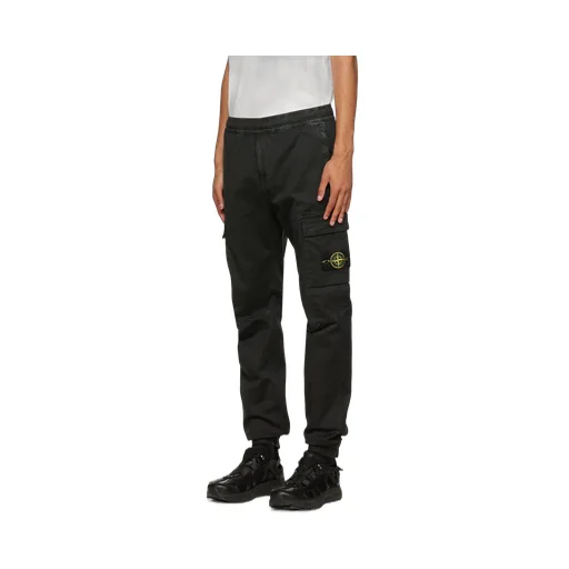 Logo Patch Tapered Cargo Trousers