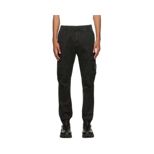 Logo Patch Tapered Cargo Trousers