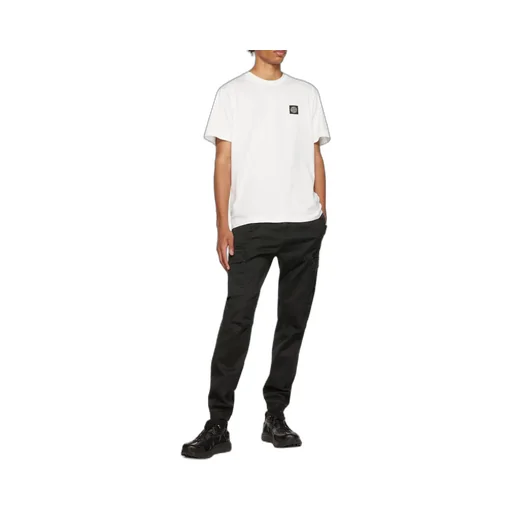 Logo Patch Tapered Cargo Trousers