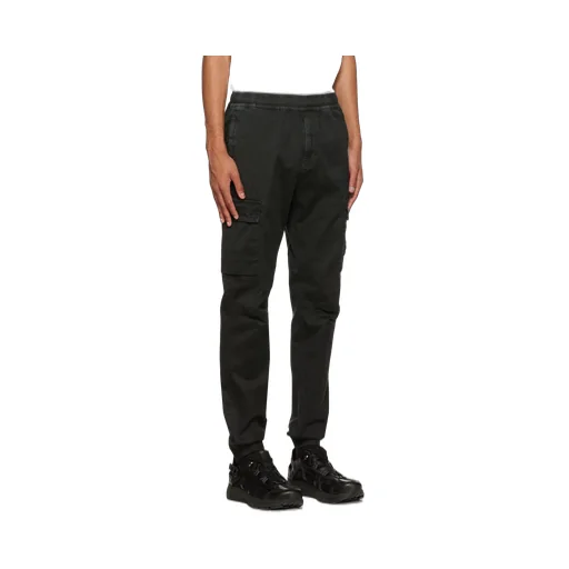 Logo Patch Tapered Cargo Trousers