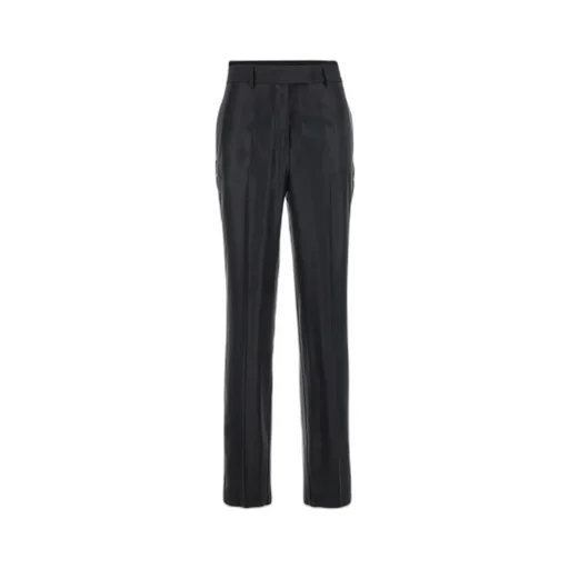 Belted Wool-Blend Pants